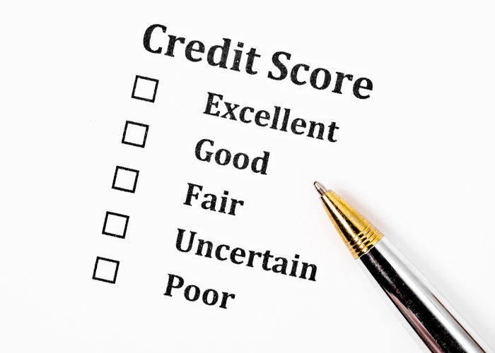 List of credit score ranking.